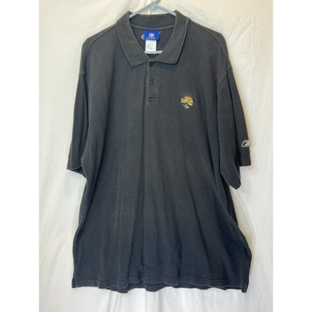 NFL‎ Reebok 2XL Black Shortsleeve Polo Jacksonville Jaguars